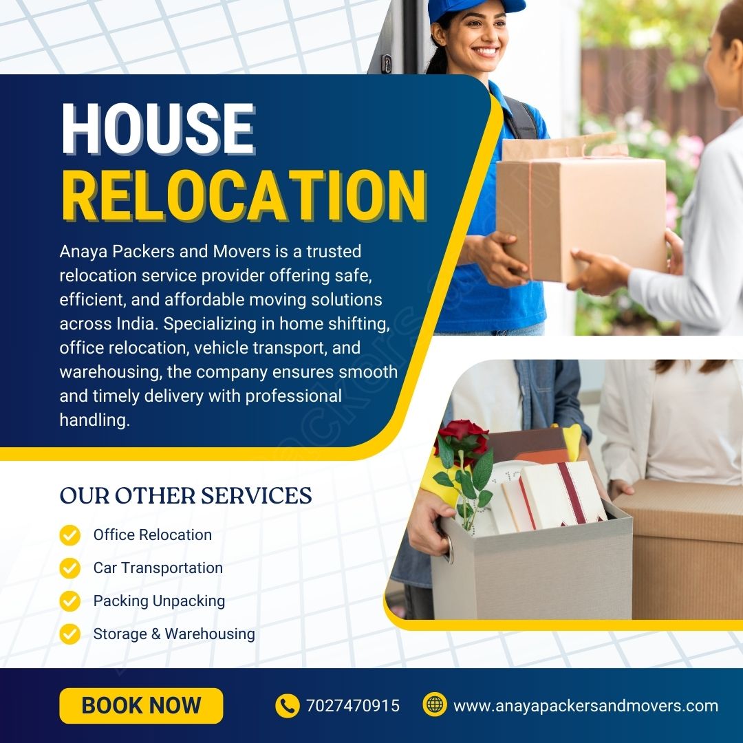 Anaya Packers and Movers House Relocation